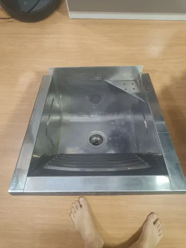 Tanque de lavar roupa em Inox
