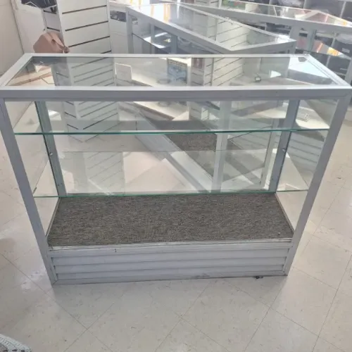 Balcão Vitrine de Vidro e Alumínio para Loja - Excelente Estado