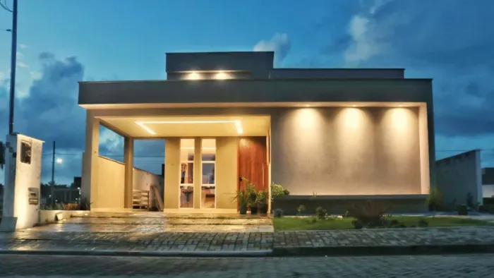 Casa com 03 suítes, escritório, área goumret e piscina no Sunville