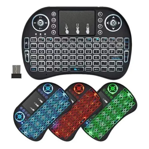 Mini teclado com led