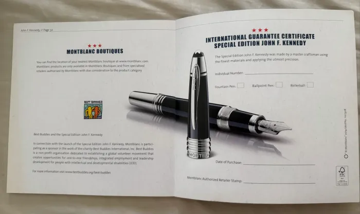 Caneta tinteiro Montblanc JFK