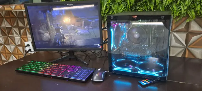 Ryzen 3 3200g + monitor teclado e mouse