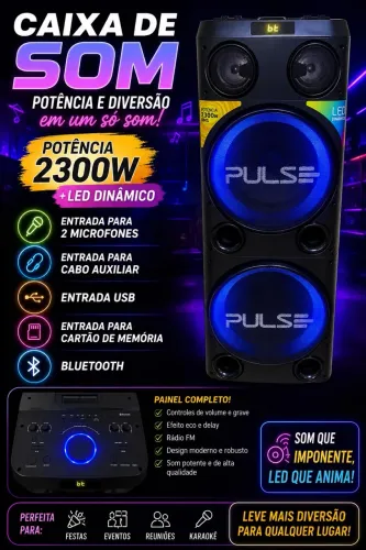 Caixa de som PULSE pra vender rápido