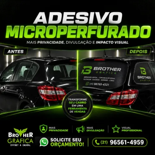 Adesivo microperfurado