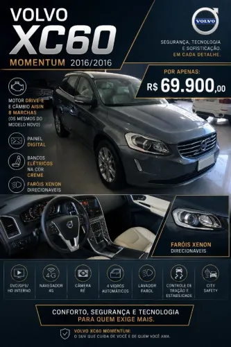 Volvo XC 60 T-5 Momentum 2.0 245cv FWD 5P 2016