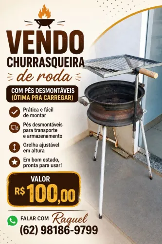 Churrasqueira desmontável
