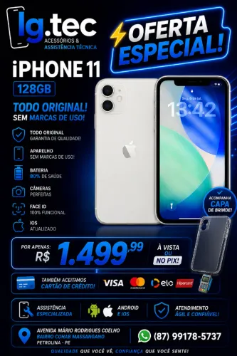 Atenção Oportunidade Unica IPHONE 11 128GB todo ORIGINAL