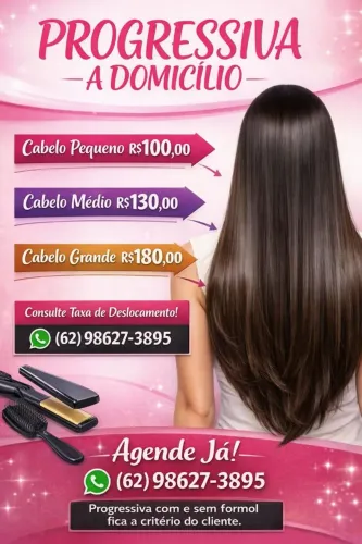 Progressiva sem formol ou com formol a domicílio 