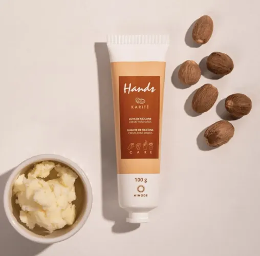 Luva De Silicone Karité Creme Para As Mãos Hands 100g