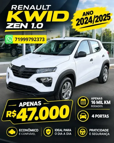 Renault Kwid Zen 1.0 Flex 12V 5P Mec. 2024