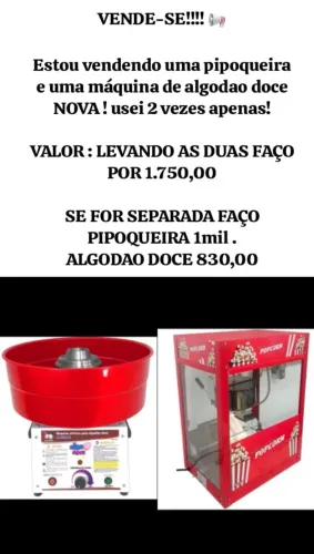 Pipoqueira e Algodao doce