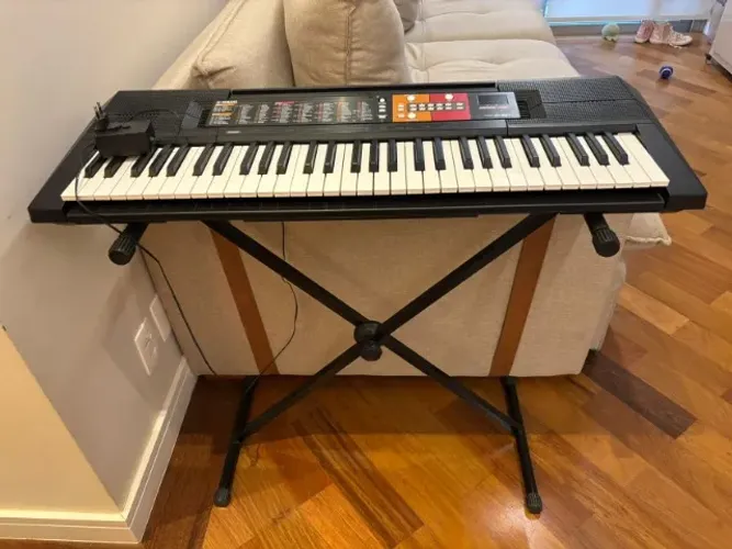 Teclado Yamaha PSR-F51 + Suporte + Bag - Completo