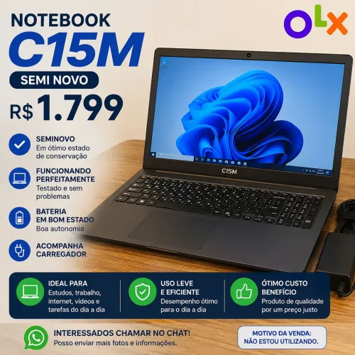 notebook positivo c15m c minitela-Seminovo