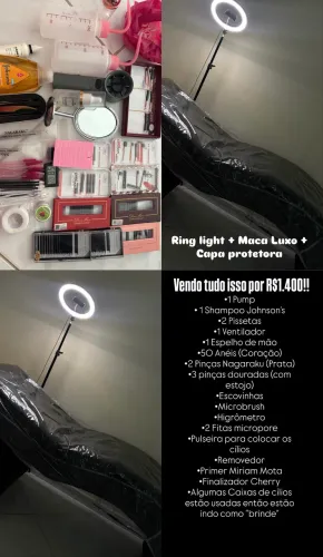 MACA DE ESTÉTICA + MATÉRIAIS LASH DESIGN