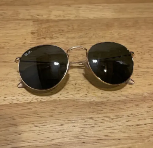 Óculos de Sol Ray-Ban Round Metal RB3447L 50mm Original com Nota Fiscal