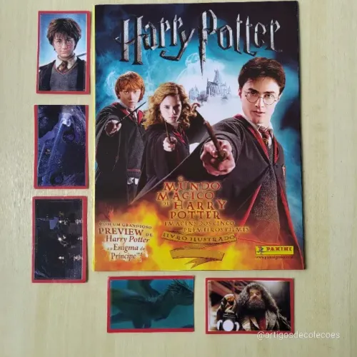 álbum de figurinhas harry potter 2008 o mundo mágico