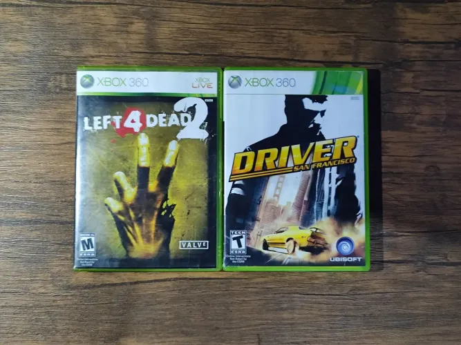 Jogos raros Xbox 360 Left 4 Dead 2 e Driver San Francisco