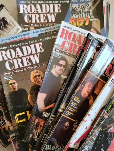 Lote Revistas Roadie Crew Rock Heavy Metal Accept Motörhead Kiss Slayer Classic Rock