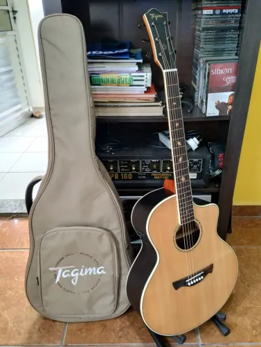 Violão Tagima Halifax, série Canadá, tampo maciço e pré Fishman, Novo!! Com Bag 