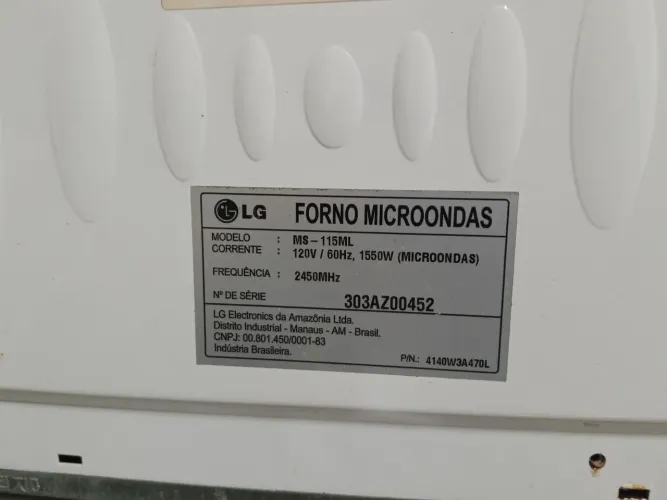 Forno microondas LG