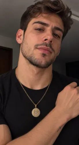 Gargantilha masculina dourada- Colar bijuteria elegante novo visual