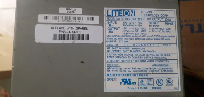 Fonte Servidor HP ML 330