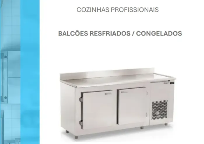 Balcão freezer Panox inox 1,90 m  planejado e seminovo