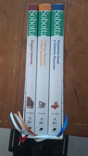 SOBOTTA ATLAS DE ANATOMIA HUMANA. 3 VOLS - 24ª ED - CAPA DURA - (SEMINOVO - EXCELENTE)