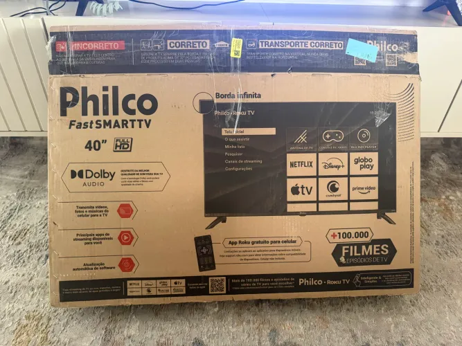 Televisão Philco 40 polegadas - tela quebrada