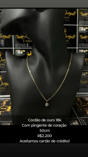 Gargantilha de ouro 18k