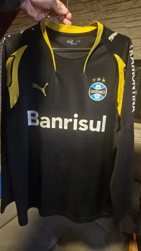 camisa oficial de goleiro grêmio 2007 autografada g