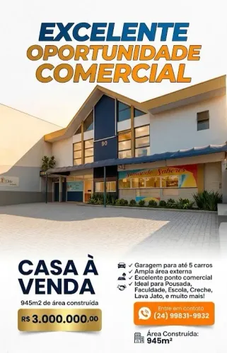 Alugo ou Vendo Prédio Comercial na Vila Santa Cecília em Volta Redonda - Centro