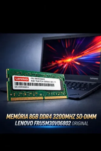 Memória RAM Lenovo 8GB DDR4 3200MHz Notebook Original