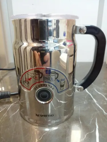 Espumador De Leite Nespresso Aeroccino Plus Prata Cromado Modelo 3192