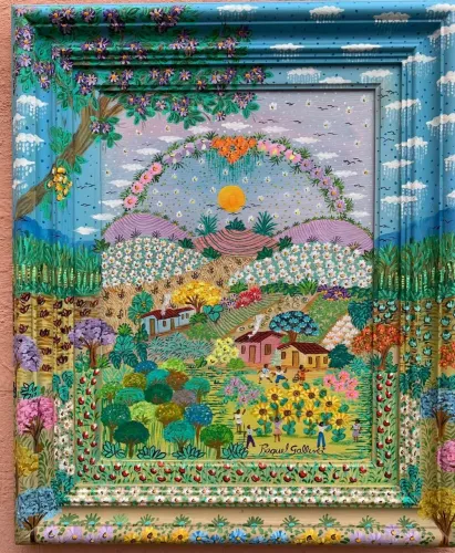 Obras de Raquel gallena artista naif