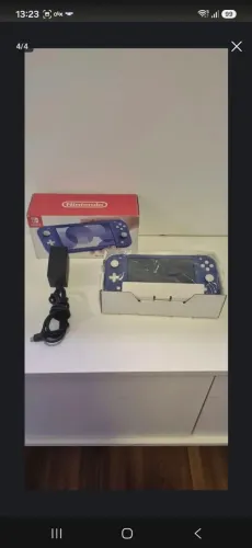 NINTENDO SWITCH LITE AZUL ESCURO ESTADO DE NOVO.
