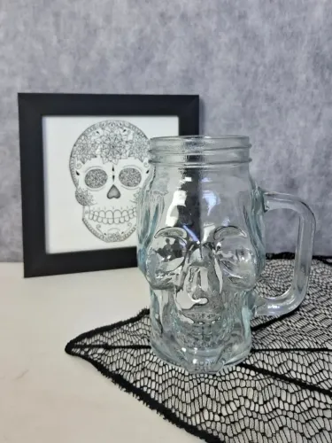Caneca de caveira - leia a descrição