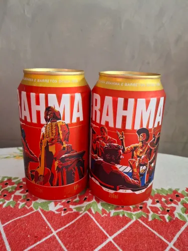 2 Latas Brahma edição Barretos 70 anos