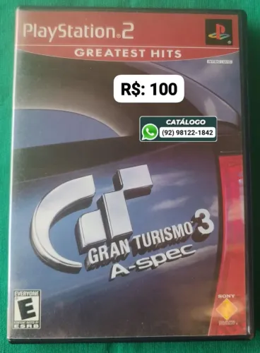 Gran Turismo 3 = R$: 100