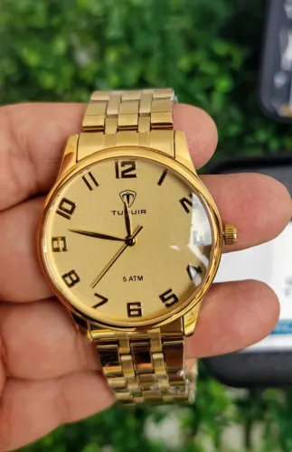 Relogio Feminino Original TUGUIR Dourado super lindo