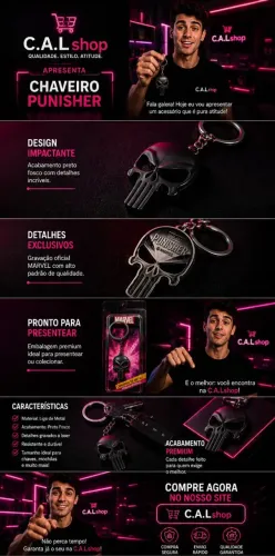 Chaveiro Punisher, Marvel