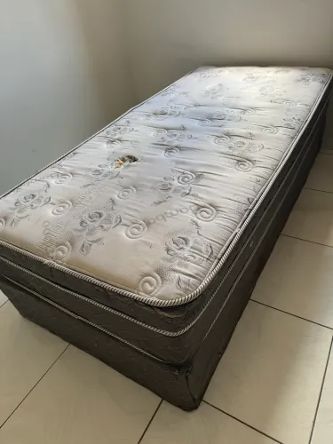 Cama Box Solteiro + Colchão