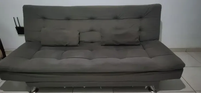 Sofá cama cinza