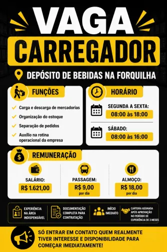 Vaga (Leia a descrição) 