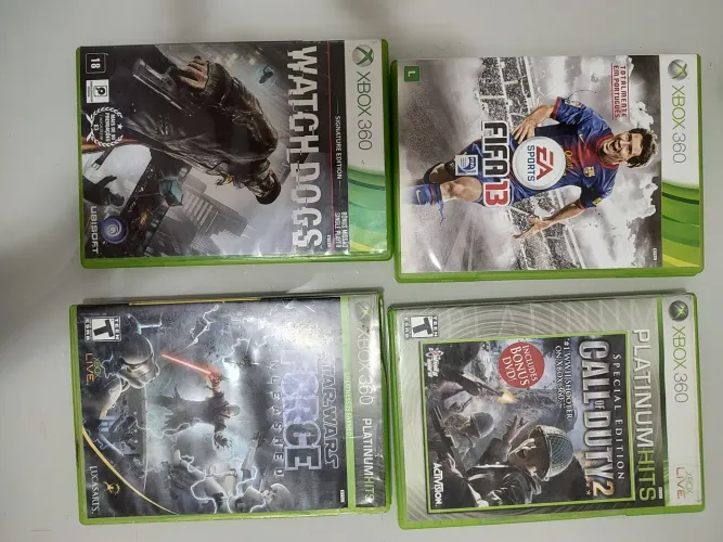 Vendo jogos de Xbox 360.