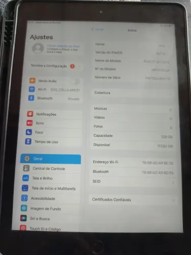 IPAD 5 geração 128GB