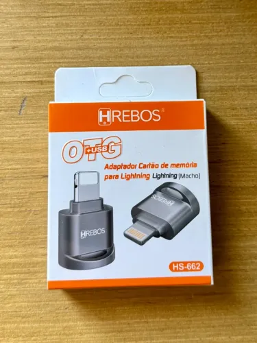 Leitor de Cartão Micro-SD Lightning para iPhone Hrebos