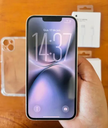 iPhone 13 Branco 256GB | 85% Bateria