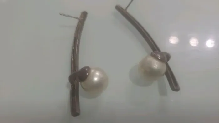 brincos prata 925 com pérolas