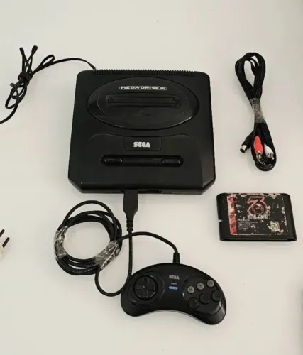 Console Sega Mega Drive 3 Tectoy Original + 1 Controle + Jogo Mortal Kombat 1